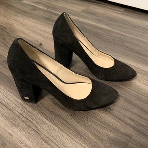 Cole Haan Black Suede Heels